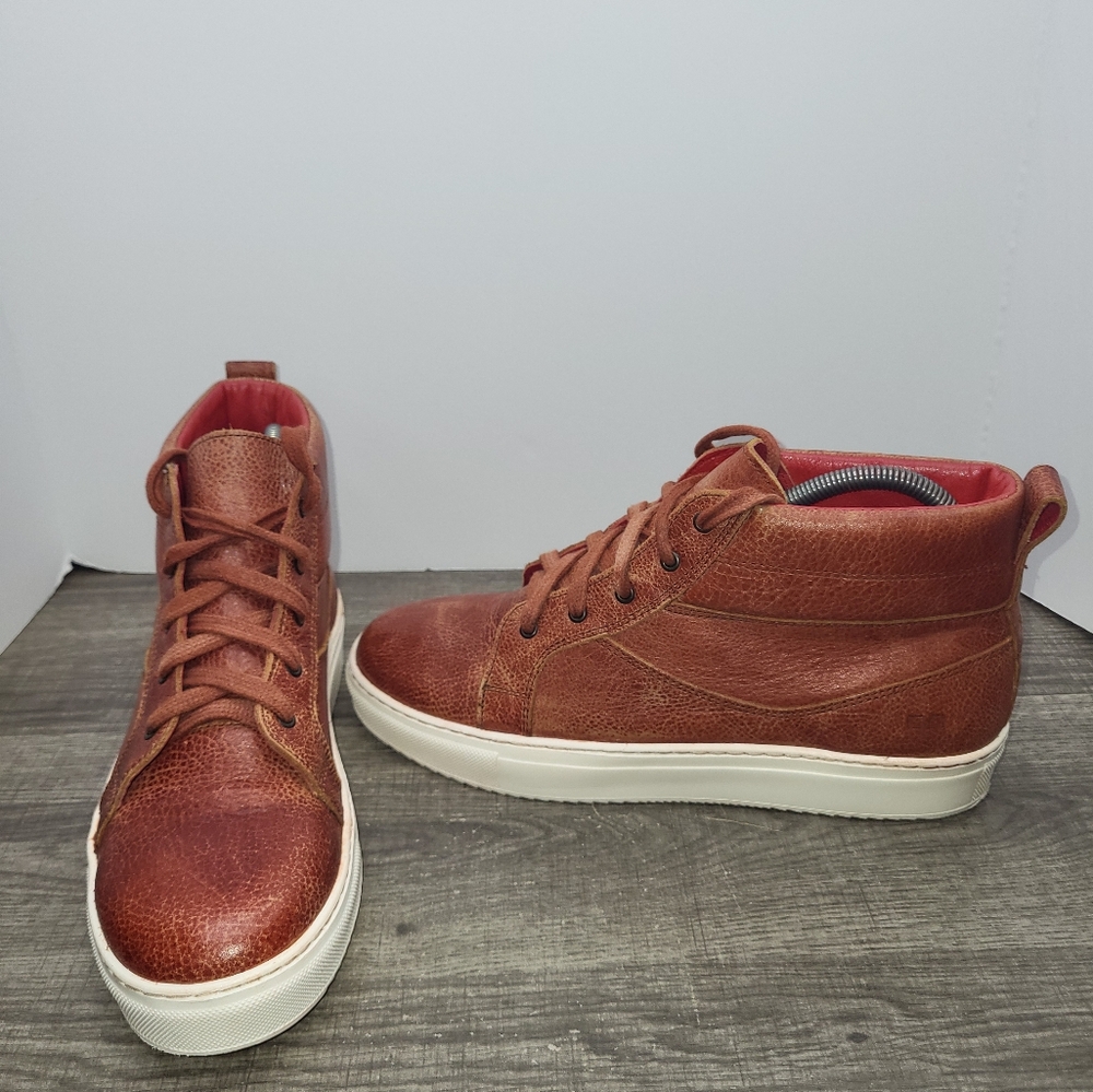 Bed Stu Women's Rosella High Top Leather Sneakers (Adobe) Size 9